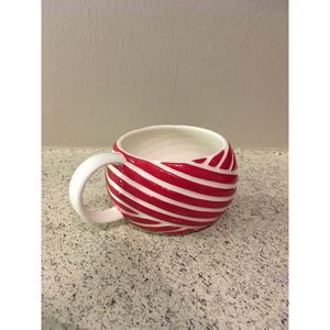 Starbucks Peppermint Candy Cane Striped Coffee Mug